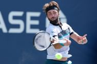 Nikoloz Basilashvili at the 2022 US Open.